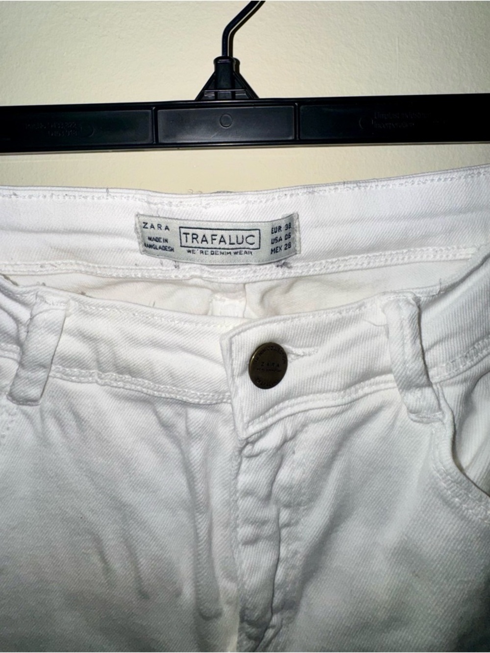 Zara Trafaulic White Skinny Women's Cropped Jeans - Picture 4 of 8